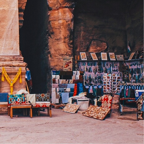 Marchee Petra Jordanie